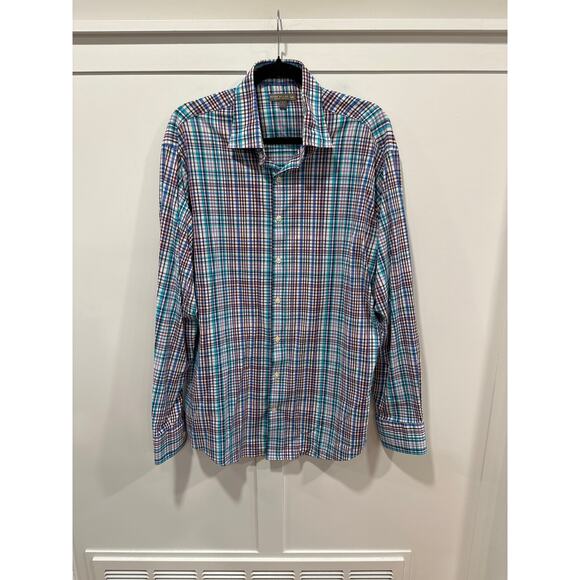 Peter Millar Other - Peter Millar Summer Comfort Long Sleeve Button Down Shirt Size L